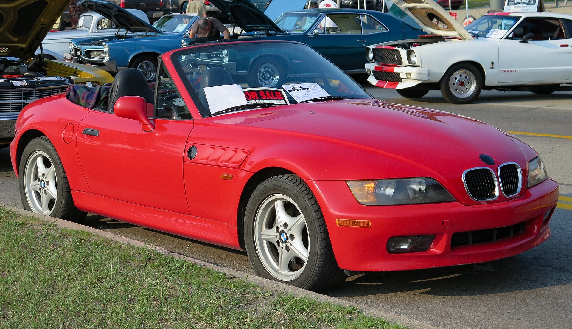 BMW Z3 w czerwieni Hellrot
