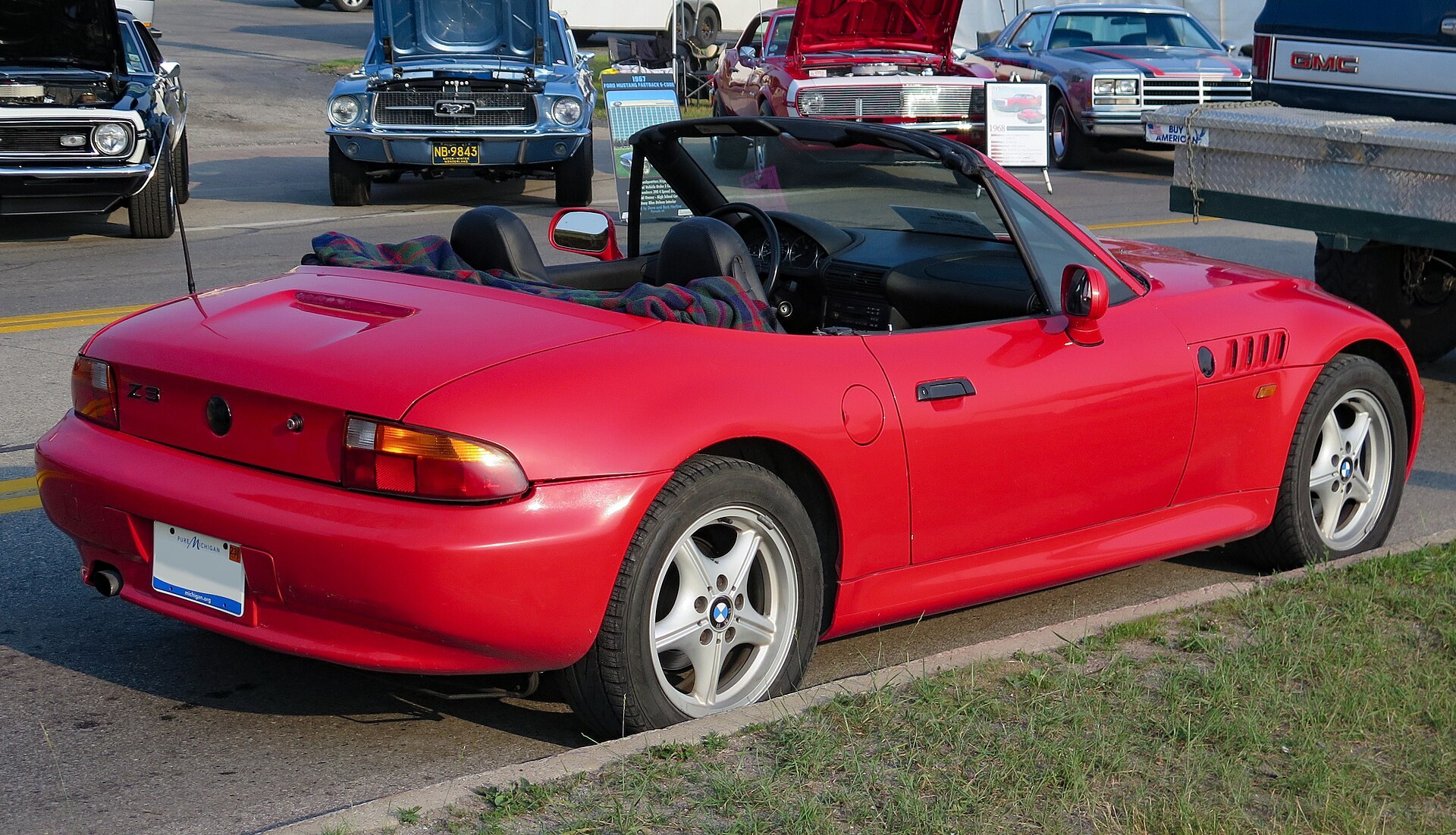 BMW Z3 w czerwieni Hellrot